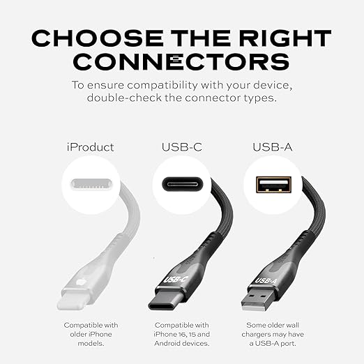 Statik MagStack USB to USB C Cable, Clutter-Free Magnetic Charging Cable, A to Type C Charger Fast Charging Phone Charger Cord, Compatible with iPhone 16 Pro Max, 15, Galaxy S24, 27W 6FT/2M