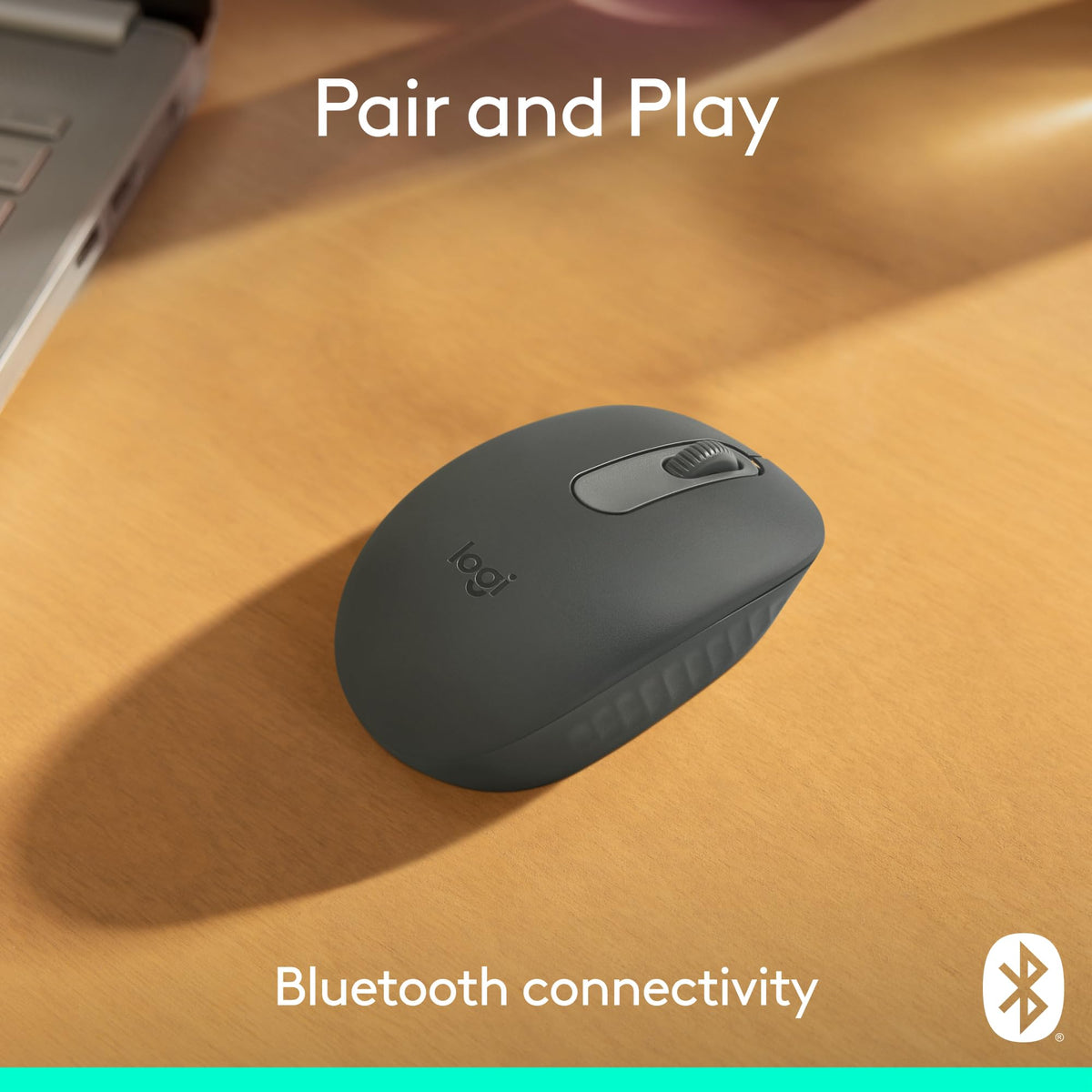 Logitech M196 Compact Ambidextrous Bluetooth Wireless Mouse - Graphite