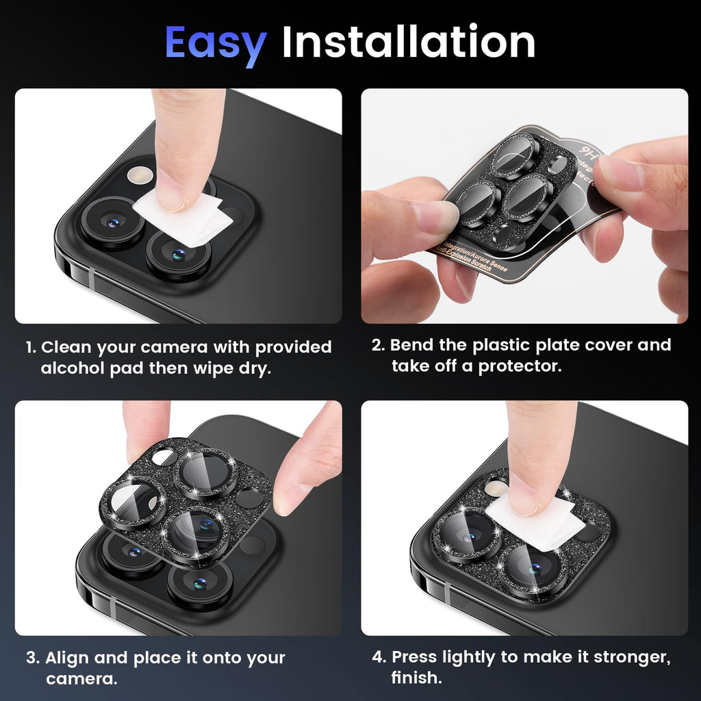 Tensea for iPhone 16 Pro Max/16 Pro/14 Pro Max/14 Pro Camera Lens Protector
