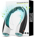 AI Neck Fan, 4 Speeds Adjustable Portable Personal Fan Rechargeable, 4000 mAh Battery Faster Cooling Wearable Fan, Ultra Quiet for Home, Office, Travel, Outdoor - Black