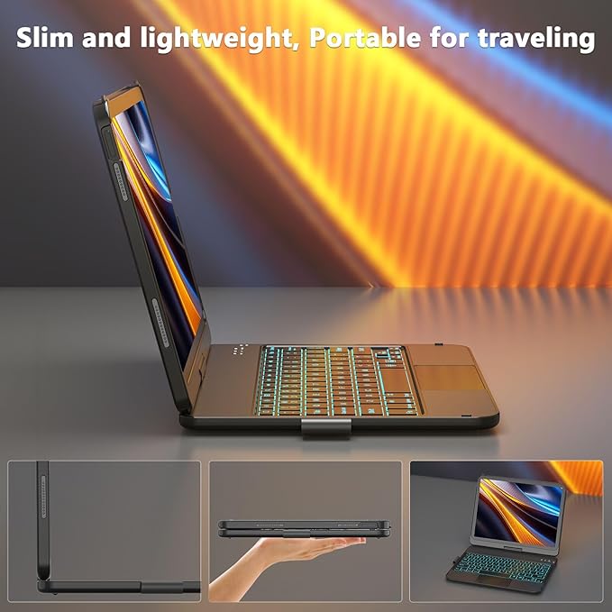 Touch Keyboard Case for iPad A16 11th Generation/10th Generation 10.9 inch