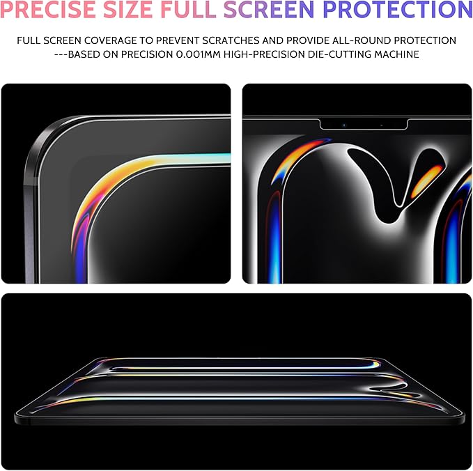2 Pack Like Paper Screen Protector for iPad Air 11 Inch 2024/2025 (M2/M3, 6th/7th Gen), Matte Anti Glare PET Film/Blue Light Filter Eye Protection Cover/Drawing & Writing Feel Like on Paper