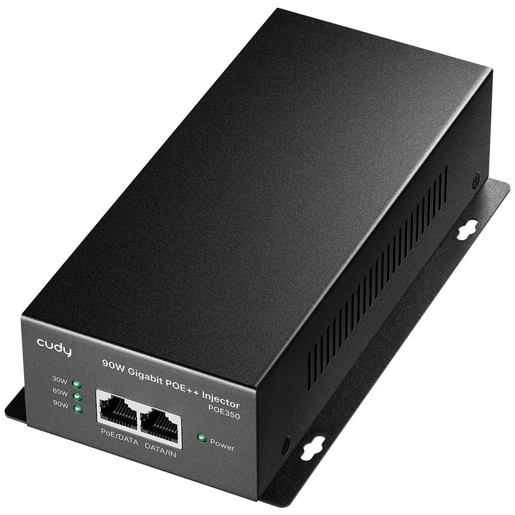 Cudy 90W Gigabit PoE++ Injector, 802.3bt/at/af, 4-Pair, Metal, POE350