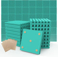 Sound proof foam panels for walls, let your life be free from noise disturbances, and fully enjoy the quiet and pleasant moments (GZ-L 12" X 12" X 1", 48PACK)