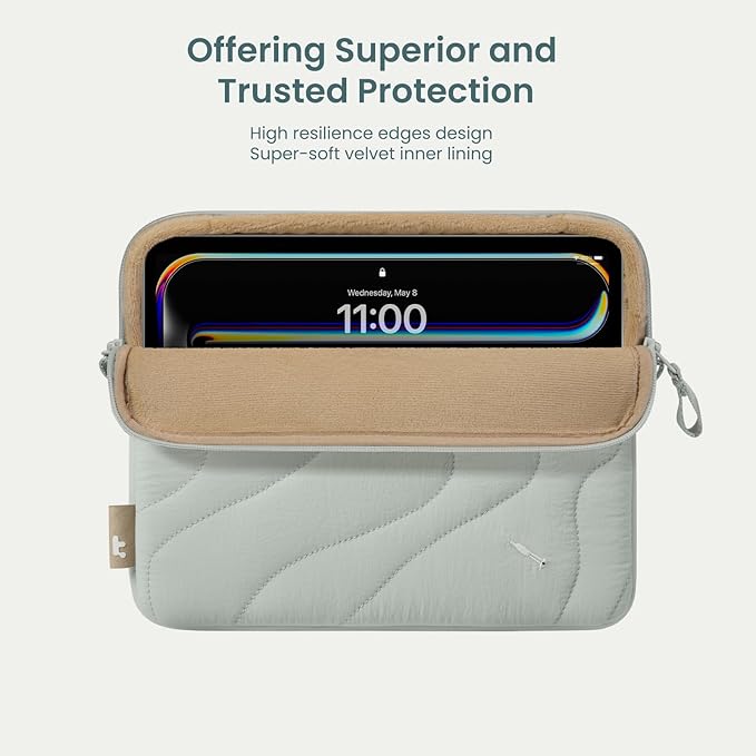 tomtoc 360 Protective Puffy Tablet Sleeve for 11-inch iPad Air M4/M3, 2026