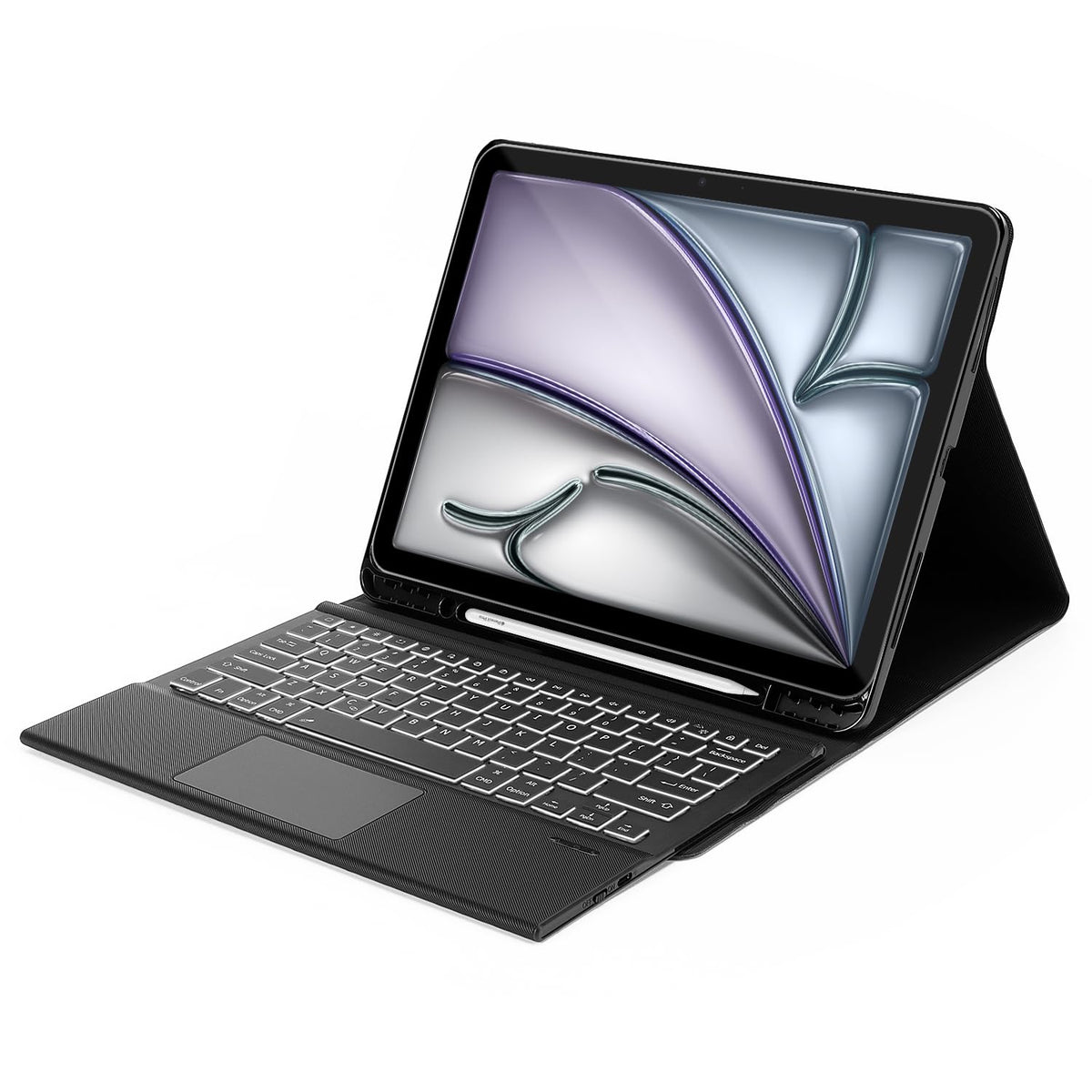 Sahara - Navigate Series Keyboard Case with Track Pad for iPad Pro 13" (M4 2024/M5 2025), Black, (TB00388)