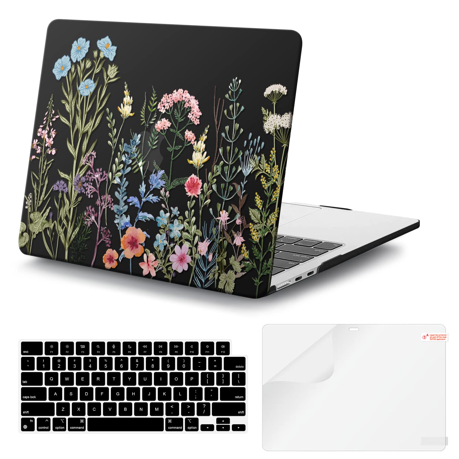 iCasso MacBook Air 13 Inch Hard Shell Case M4 2025 A3240 Weed Pattern