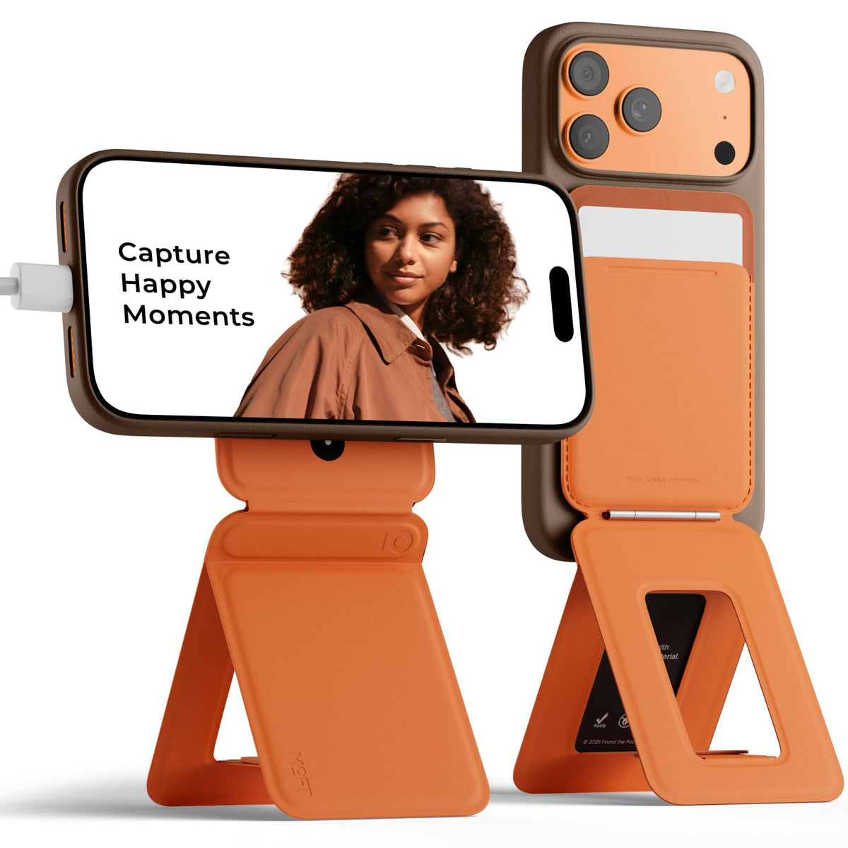 MOFT Phone Tripod Stand & Wallet, NFC Card Holder, Hold 1-2 Cards