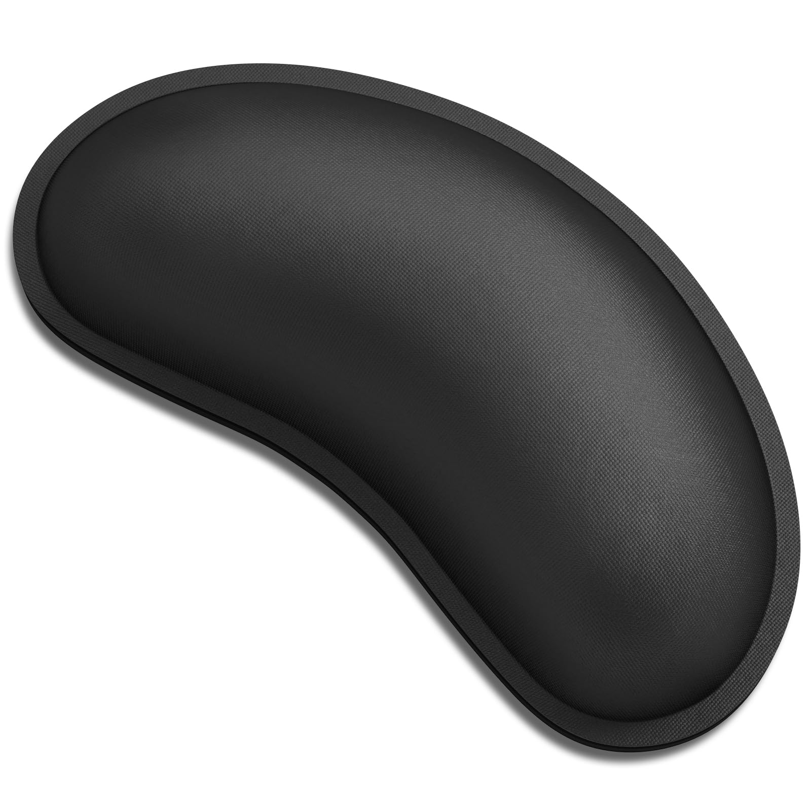 Dapesuom Mouse Wrist Rest, Cute Ergonomic Memory Foam Mouse Wrist for Computer Desk Mats Support, Hand Rest Pad Cushion for Gaming, Office, Laptop, Men, Women, Pain Relief & Easy Typing, Jet Black
