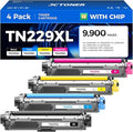 TN229XL Toner Cartridge Set 4-Pack Replacement for Brother TN-229XL TN229 XL MFC-L3720CDW MFC-L3780CDW HL-L3220CDW HL-L3280CDW HL-L3300CDW HL-L3295CDW L8245CDW MFC-L8395CDW L3765CDW Printer Ink Black