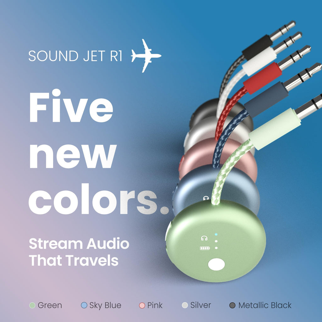 Avantree SoundJet R1-25Hr Airplane Bluetooth Adapter for All AirPods