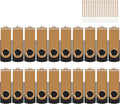 EASTBULL 8GB USB Flash Drive Bulk Thumb Drives 20 Pack with Lanyards USB 2.0 Memory Sticks Zip Drive Pen Drive for Storage and Backup Gold 20PCS 8GB
