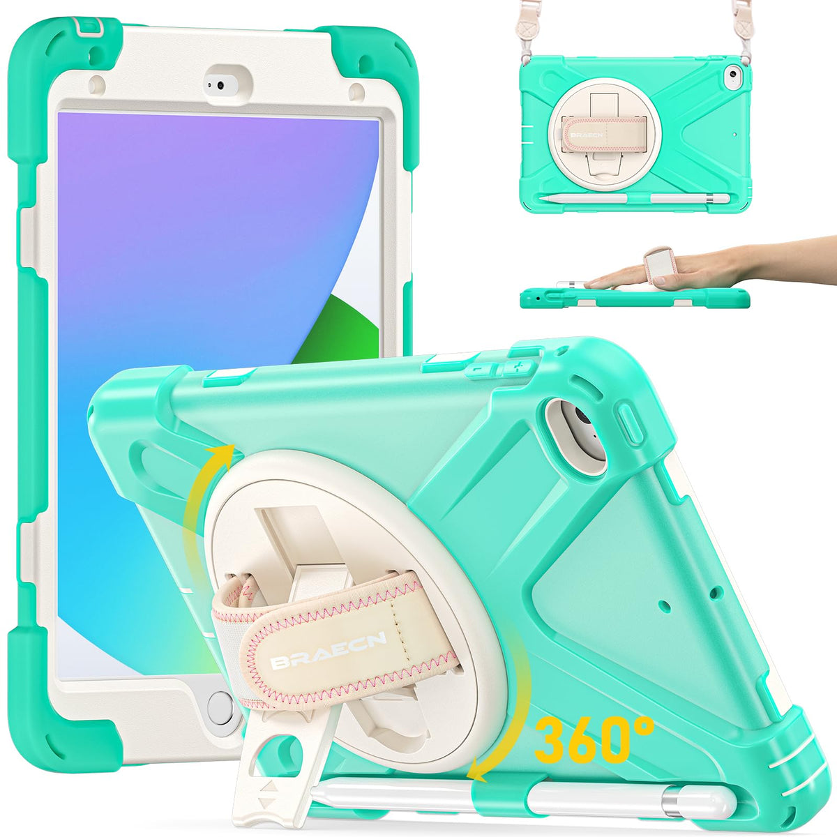 BRAECN iPad mini 5 Case, iPad mini 4 Case - Green
