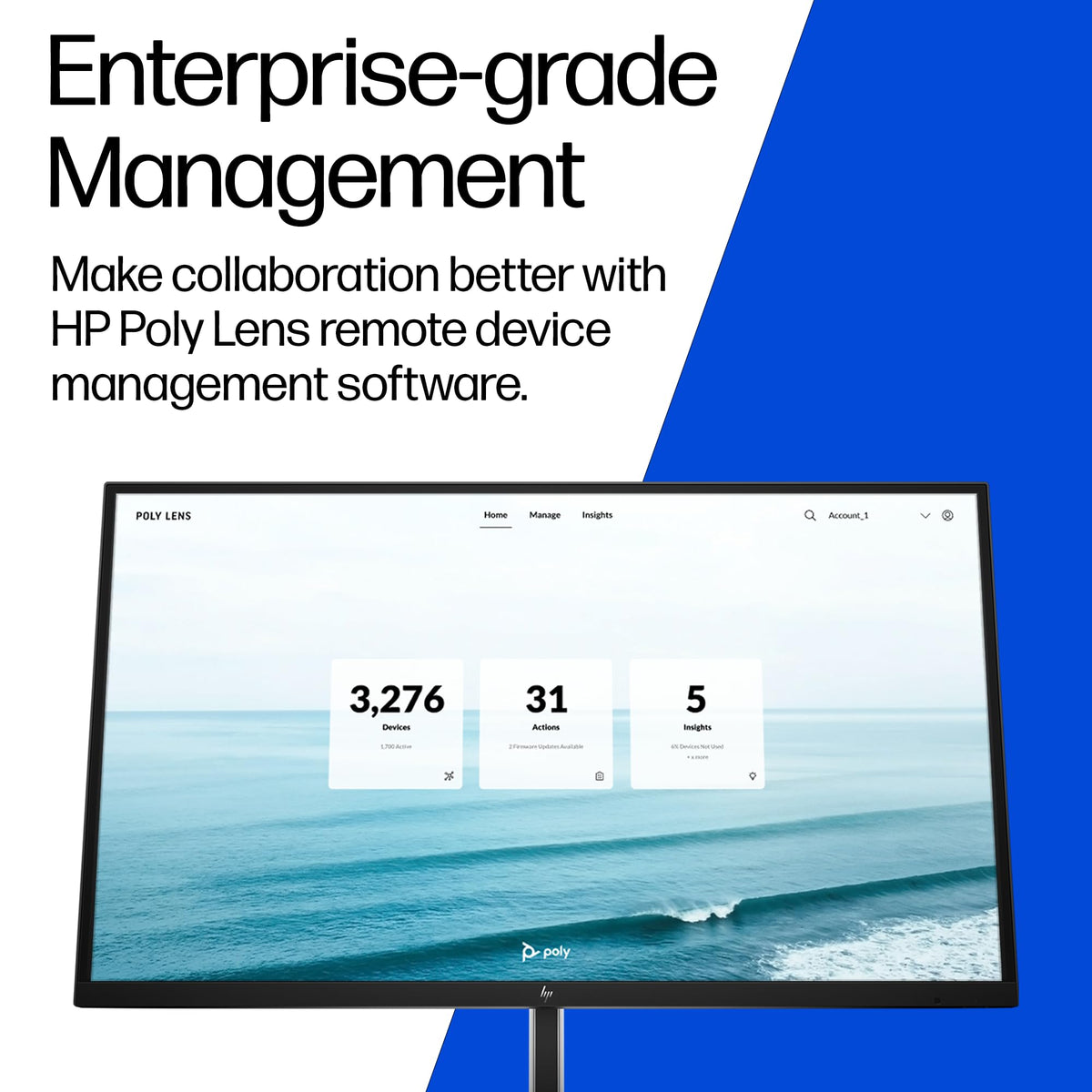 Poly Studio V12 – USB Video Bar for Small Rooms - 4K 20MP Camera, AI-Enhanced Audio, Noise Cancellation, Poly Lens Management - Microsoft Teams, Zoom & Google Meet Compatible - Thoughtfully Made
