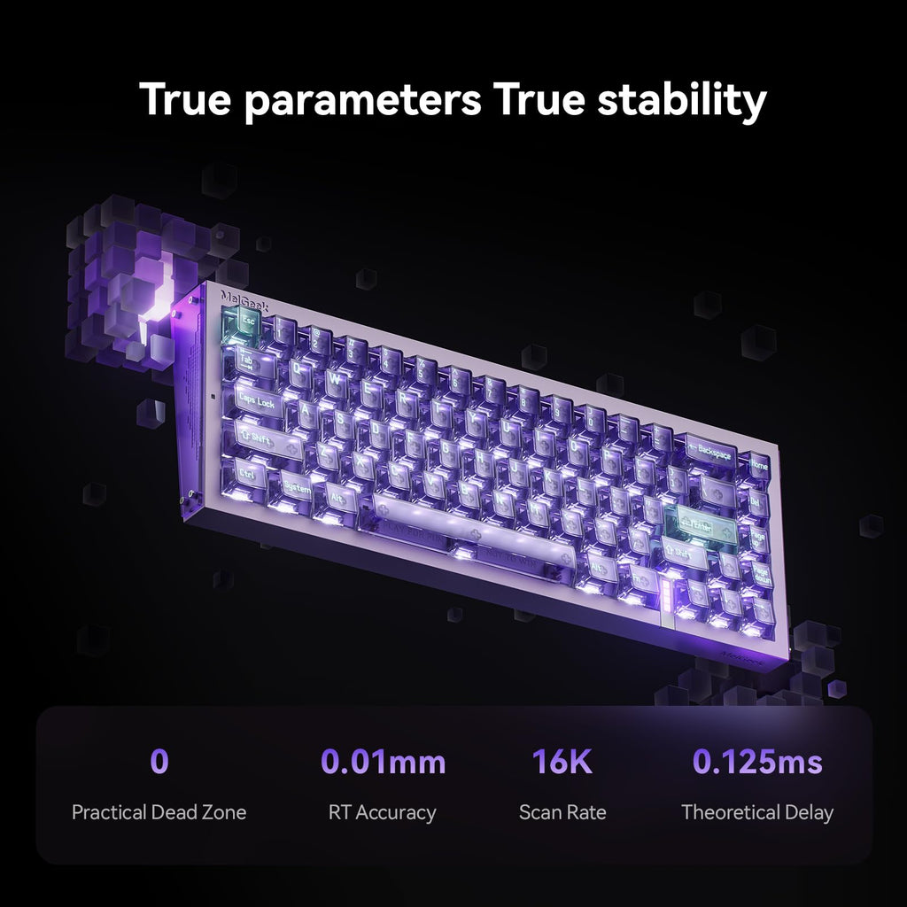 MelGeek REAL67 Wired Hall Effect Magnetic Gaming Keyboard, 65% Layout