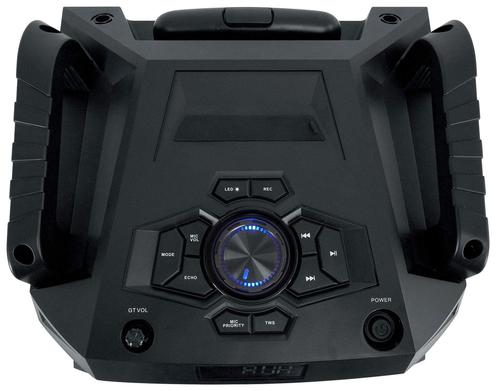 Rockville ROCKNGO 800 10" Portable Rechargeable Bluetooth Speaker with LED