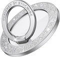 Syncwire Magnetic Phone Grip for MagSafe, Bling Magnetic Phone Ring Holder, 360° Rotation with Floating Effect Cell Phone Ring Stand MagSafe Ring for iPhone 15 Pro Max 14 13 12 &All - Glitter Silver
