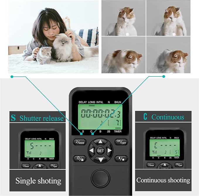 Wireless Shutter Camera Remote Intervalometer Timer Compatible with Sony a67, a65, a57, a55, a900, a850, a700, a580, a560, a550, a500, a450, a300, Replaces Sony RM-L1AM Cable