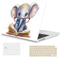 Mektron Case for 2026 MacBook Air 15 INCH M5 A3448 Compatible with M4 A3241 /M3 A3114 /M2 A2941 Printed Plastic Hard Shell Cover with 15.3" Liquid Retina Display Touch ID- Cute Elephant C341