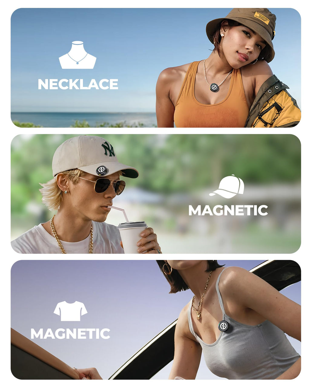 Hollyland Lark M2 Wireless Microphone for iPhone14 & Below, Mini Magnetic Microphone, 300m Range, Hi-Fi Audio, Noise Cancelling, 30h Use, Video Recording (2TX + Lightning RX + Charging Case)