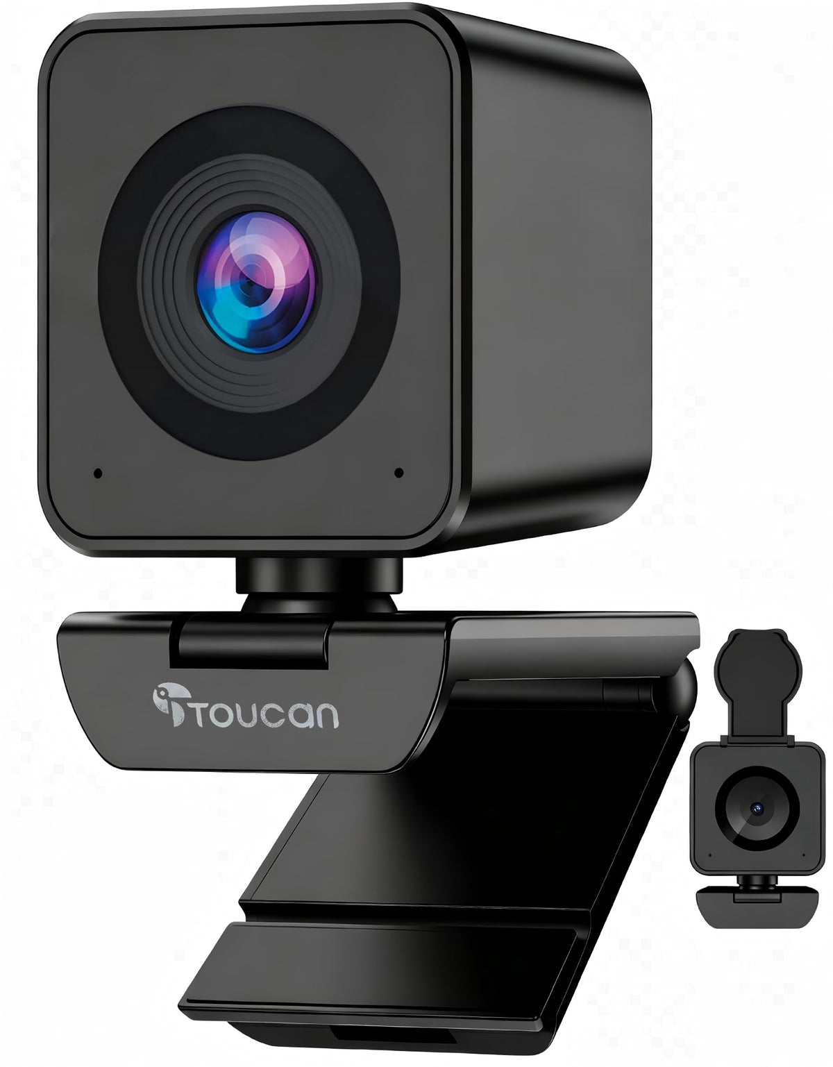 TOUCAN 360-Degree Video Conference Camera, 1080p HD Webcam with 4 Noise Reduction Mics, Speaker, AI Tracking, Works with Zoom, Google Voice, Microsoft Teams and More, for PC/Mac/Tablet