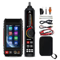 Rechargeable Network Cable Tester, WANLUTECH Tone Generator with Probe Support Digital Multimeter Optical Power Meter Visual Fault Locator Network Test PoE Test Cable Continuity Testing (LT-600M)