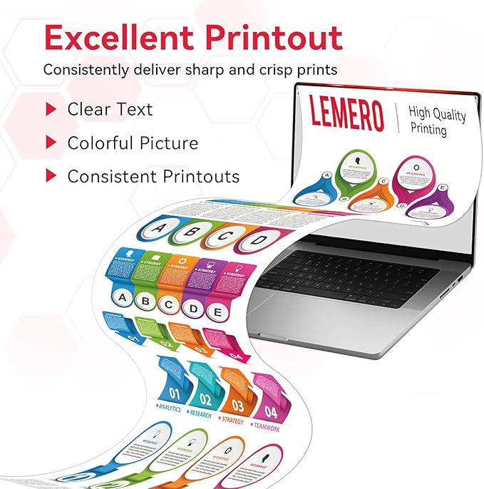 LEMERO 067 Toner Cartridges Compatible for Canon 067 067H Toner Cartridges Set Work for Canon MF656Cdw MF654Cdw MF653Cdw LBP632Cdw MF652Cdw LBP633Cdw Printer (BCMY-4 Pack of 067 067H Toner)