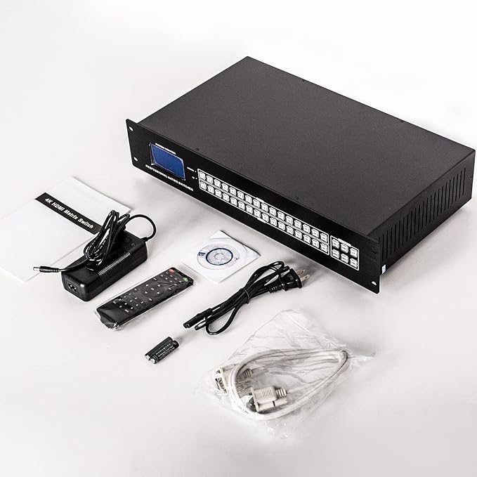 MT-VIKI Upgraded 4K HDMI Matrix Switch 16x16 w/Web GUI,Built-in US ADI Chip
