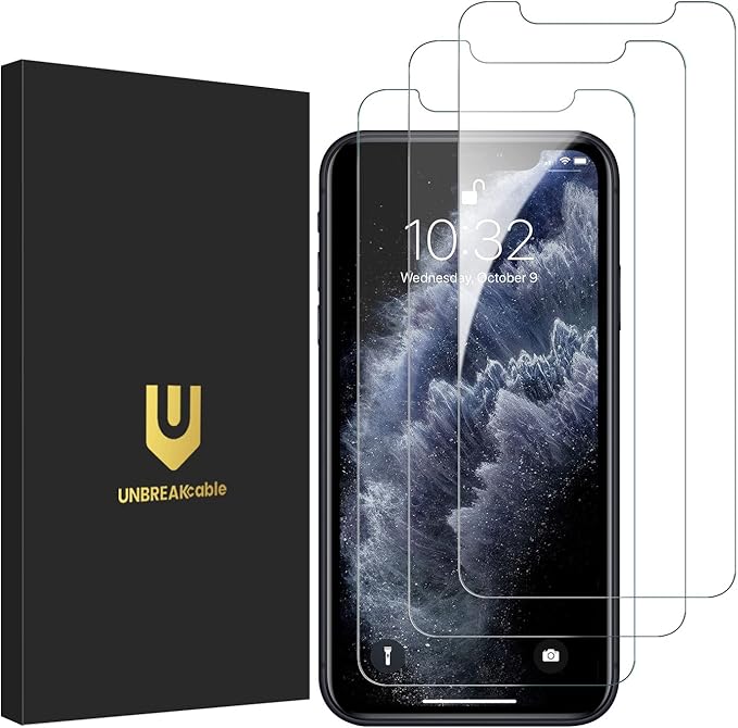 UNBREAKcable 3-Pack Screen Protector for iPhone 16e Tempered Glass
