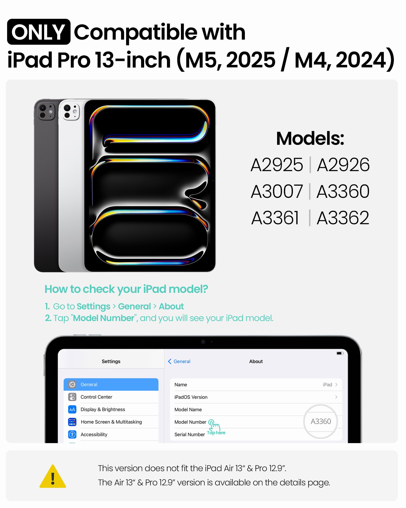 Nillkin Carry Go Keyboard Case for iPad Pro 13 inch (M5, 2025/M4,2024) with Handle, Rugged Case with Detachable Keyboard for iPad Pro 13", Magic Trackpad, 7 Colors Backlit, Portrait/Landscape, Black