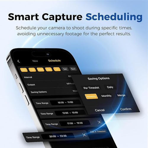 ATLI X10 4K Time Lapse Camera Wi-Fi App Control 90-Day Ultra-Long Battery