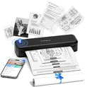 Phomemo M834 Portable Printer Wireless for Travel Upgraded, Bluetooth Thermal Printer 8.5" x 11"&A4, Compatible with iOS,Android & PC,Inkless Mobile Printers for Travel,Office,School,Home,Black