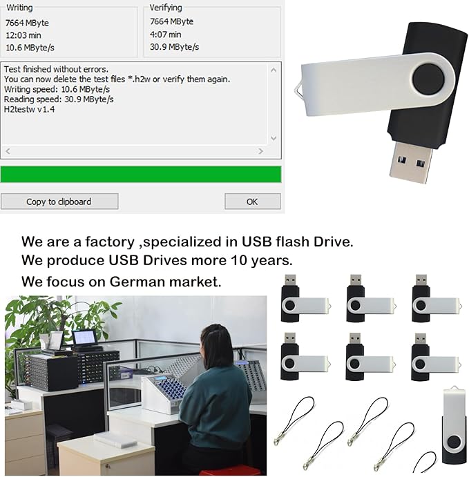 lcwamy 8GB Flash Drives 100 Pack USB Drives Bulk USB Flash Drive 100 Pack Thumb Drive Pack Flash Drive Bulk USB Stick CupShadow (Black, No Logo)