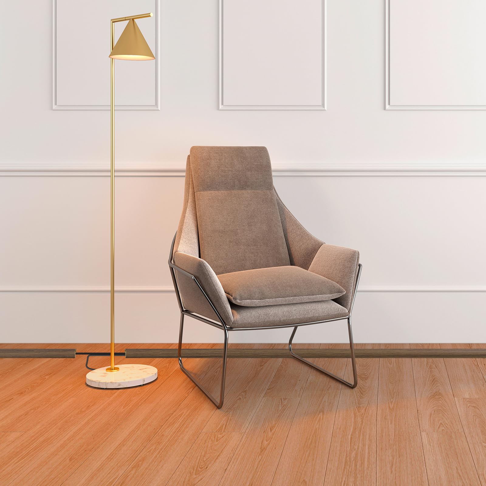 Floor Cord Cover Cable Cavity Self Adhesive Cord Hider Floor 10FT Floor Cable Management Power Cord Protector Floor Electric Cord Covers for Offices, Gym, Exhibitions (Misty Brown Wood, 1.18" x 20')