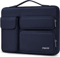 MOSISO 360 Protective Laptop Case 16 inch, 15-15.6 inch Laptop Sleeve Compatible with MacBook Pro 16, HP Acer Dell Lenovo ASUS Notebook, Side Open Bag with 2 Raised&1 Flapover Pockets, Navy Blue