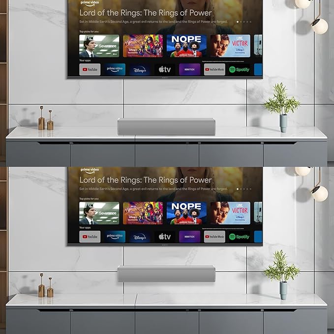 MZEIBO Sound Bar for TV,Soundbars Smart Portable Wireless Sound System with Multi-Connection Modes, Ideal for Family & Friends, Compact and Powerful Audio Device