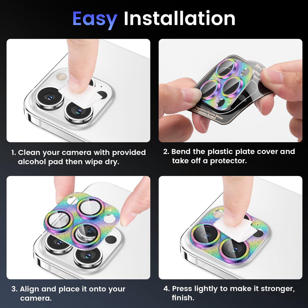 Tensea for iPhone 16 Pro Max/16 Pro/14 Pro Max/14 Pro Camera Lens Protector