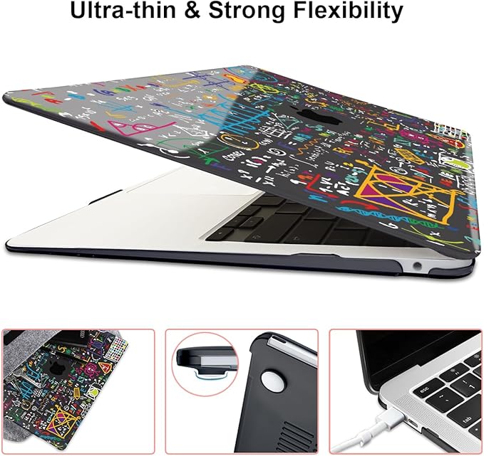 for MacBook Air 13 Inch Case 2018 2019 2020 2021 Release A2337 M1 A1932 A2179 Touch ID, Plastic Hard Case Keyboard Skin Screen Protector Webcam Cover for Mac Air 13 2021, Abundant Formula