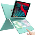 HOTLIFE Keyboard Case for iPad 10.2 - Keyboard for iPad 9th Generation & 8th & 7th Gen - Touch Wireless Backlight Keyboard - 360° Rotatable Protective Cover with Pencil Holder
