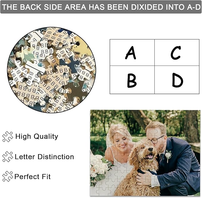 Custom Photo Puzzle,Personalized 300 Piece Jigsaw Puzzle for Adults