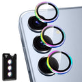 Avocase for Samsung Galaxy S25 Plus Camera Lens Protector, Individual Metal Ring Tempered Glass Lens Cover, [Strong Adsorption] Scratch Resistant Ultra-Thin HD Clear Lens Cover, 1 Set-Colorful