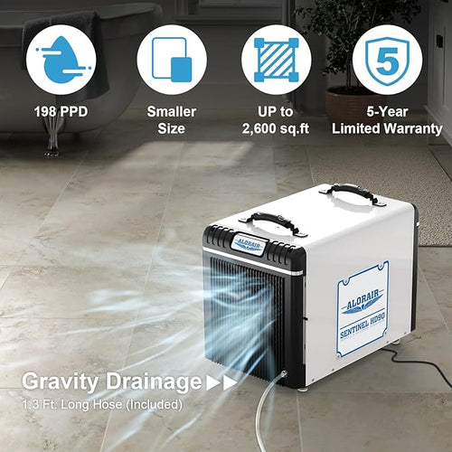 ALORAIR 198 PPD Dehumidifier for Crawl Space and Basement