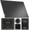 Hystar Aether Glass Gaming Mousepad | Micro-Etched Tempered Glass | Quiet, Ultra-Fast Glide | Full Anti-Slip Silicone Backing (Black, X-Large)