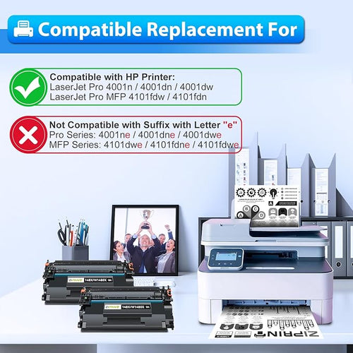 148X Black Toner Cartridge 1 Pack