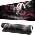 Extended Gaming Mouse Pad, Large Desk Mat XL Anime Mouse Pad Waterproof with Stitched Edges, Non-Slip Desktop Pad for Home and Office, Level Up Your 31.5x11.8 Inch (Night canyon2)