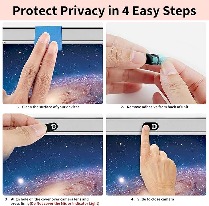 Laptop Camera Cover Slide Cute, Ultra Thin Webcam Cover for iPhone iPad MacBook Pro Computer iMac Cell Phone PC Accessories, Camera Blocker Slider, Great for Privacy - Flowers (3 Small+3 Large)