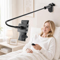 Kefotic Gooseneck Tablet Holder for Kindle Reading in Bed with Page Turner Remote, Hands Free Desk Bedside Lazy Arm Stand for Kindle Accessories, Gifts for Readers