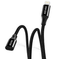 AGVEE 2 Pack 1ft Lightning Extension Cable