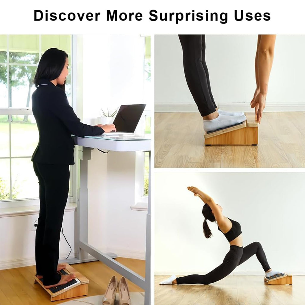 StrongTek Under-Desk Footrest, 4.5 in High, Non-Slip, 300 lb, Office Use