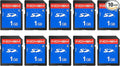 INDMEM SD Card 1GB, 10 Packs Class 4 1GB Flash Memory Card MLC Standard Secure Digital Cards Camera Card